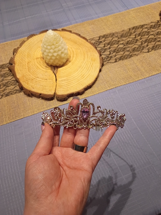 Bridal Lavender And Pink Crystal Tiara Crown - Elegant Women\'s Accessory main image 4